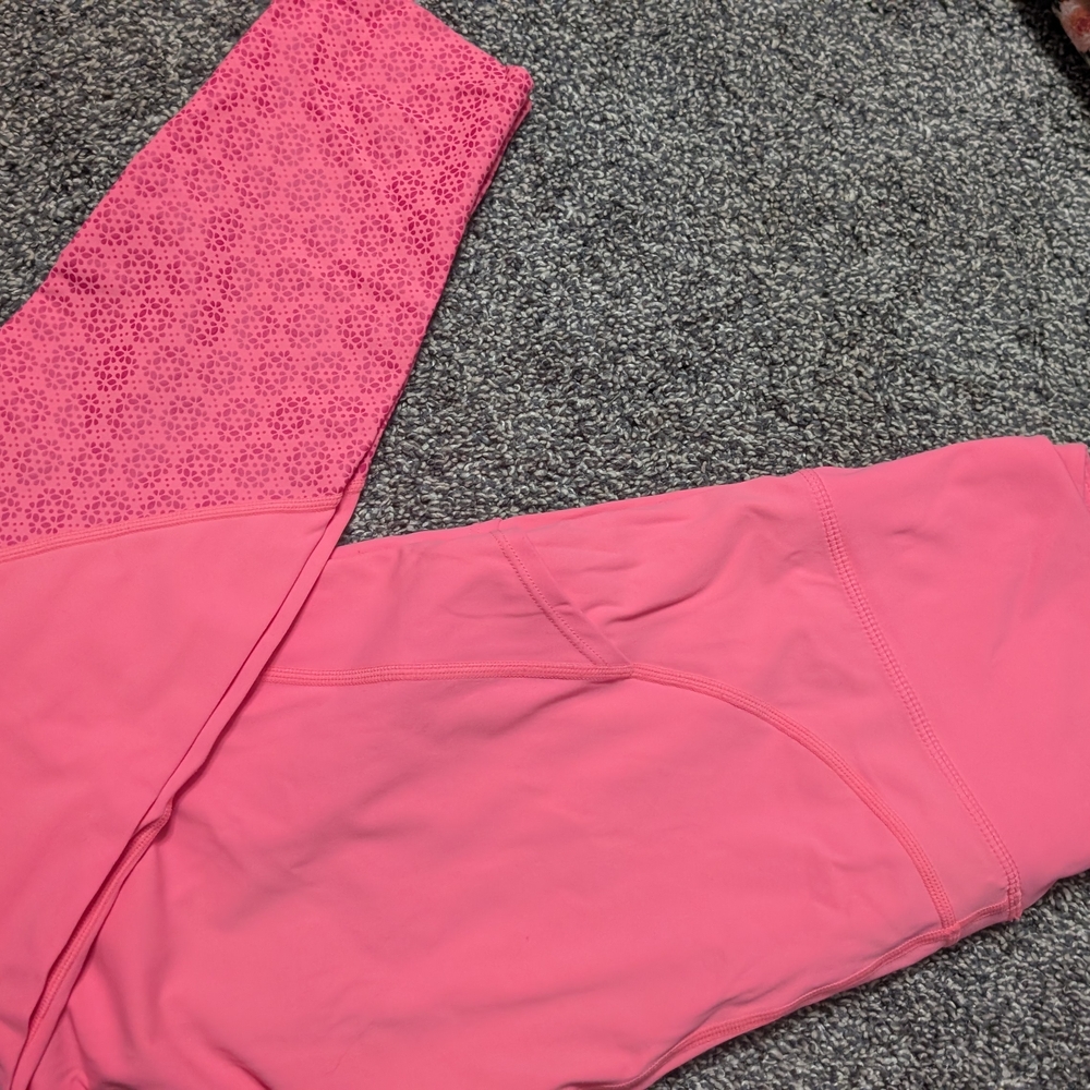 ZYIA Vibrant Pink Patterned Leggings